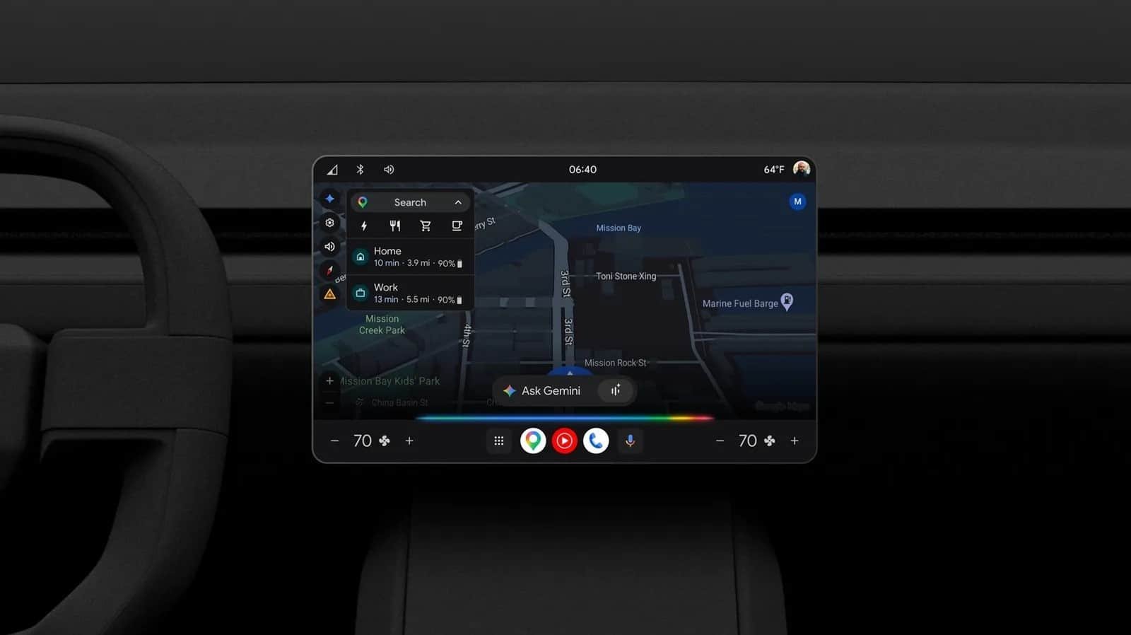 Android Automotive Google Built-in comparison