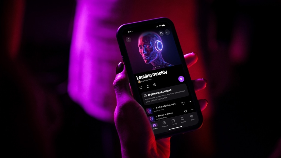 Deezer AI music filter toggle