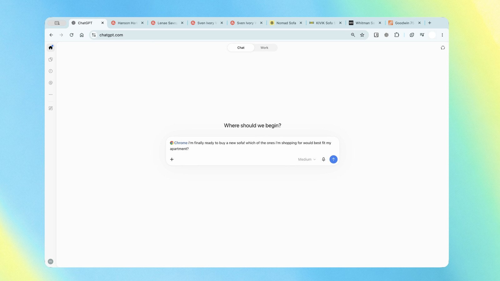 ChatGPT Chrome extension running tasks