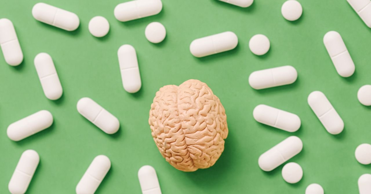 magnesium supplements bottle on table