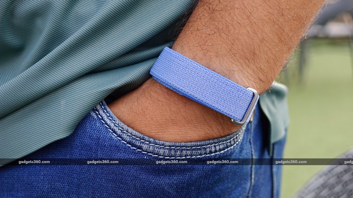 Fitbit Air screenless fitness tracker on wrist