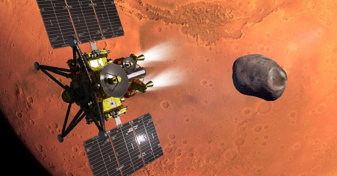 Martian Moons eXploration spacecraft model