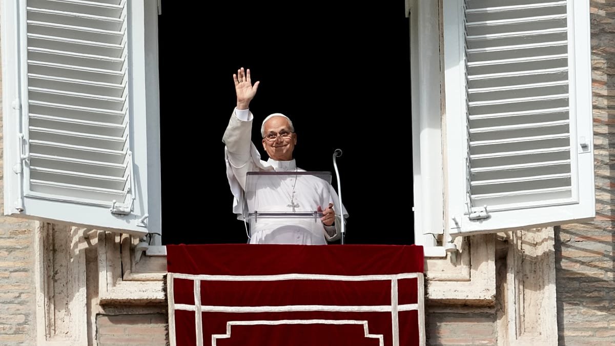 Pope Leo XIV smiling