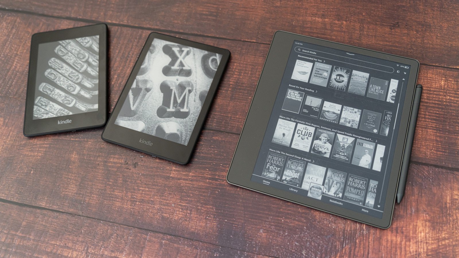 old Kindle e-reader device display